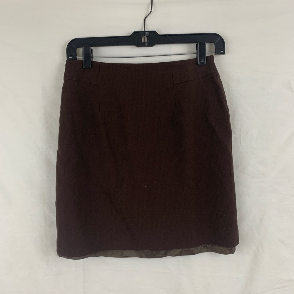 Embassy Row Sportswear Women's Brown Skirt Size 8P Petite Business